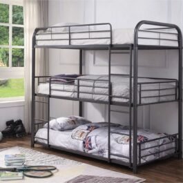 B-504-BUNKBED-S/S-3-LEVEL-BUNK-BED-(GREY)
