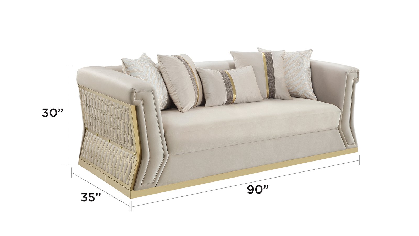 L6025-BLAISE-SOFA SET-CREAM - Image 2