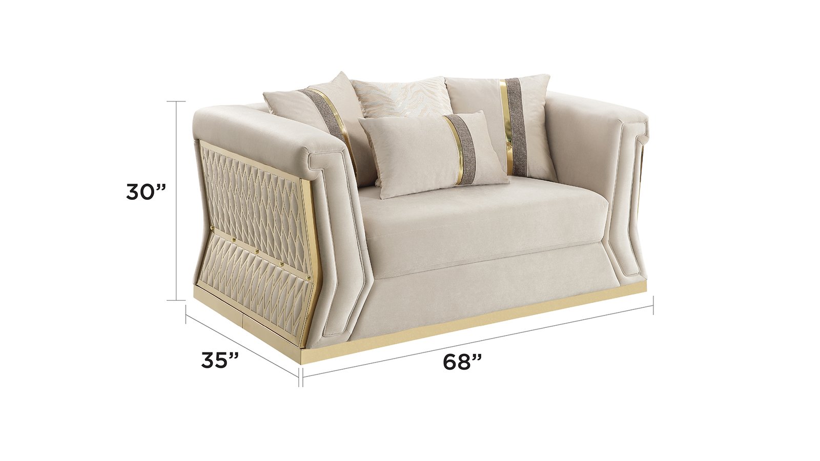 L6025-BLAISE-SOFA SET-CREAM - Image 3
