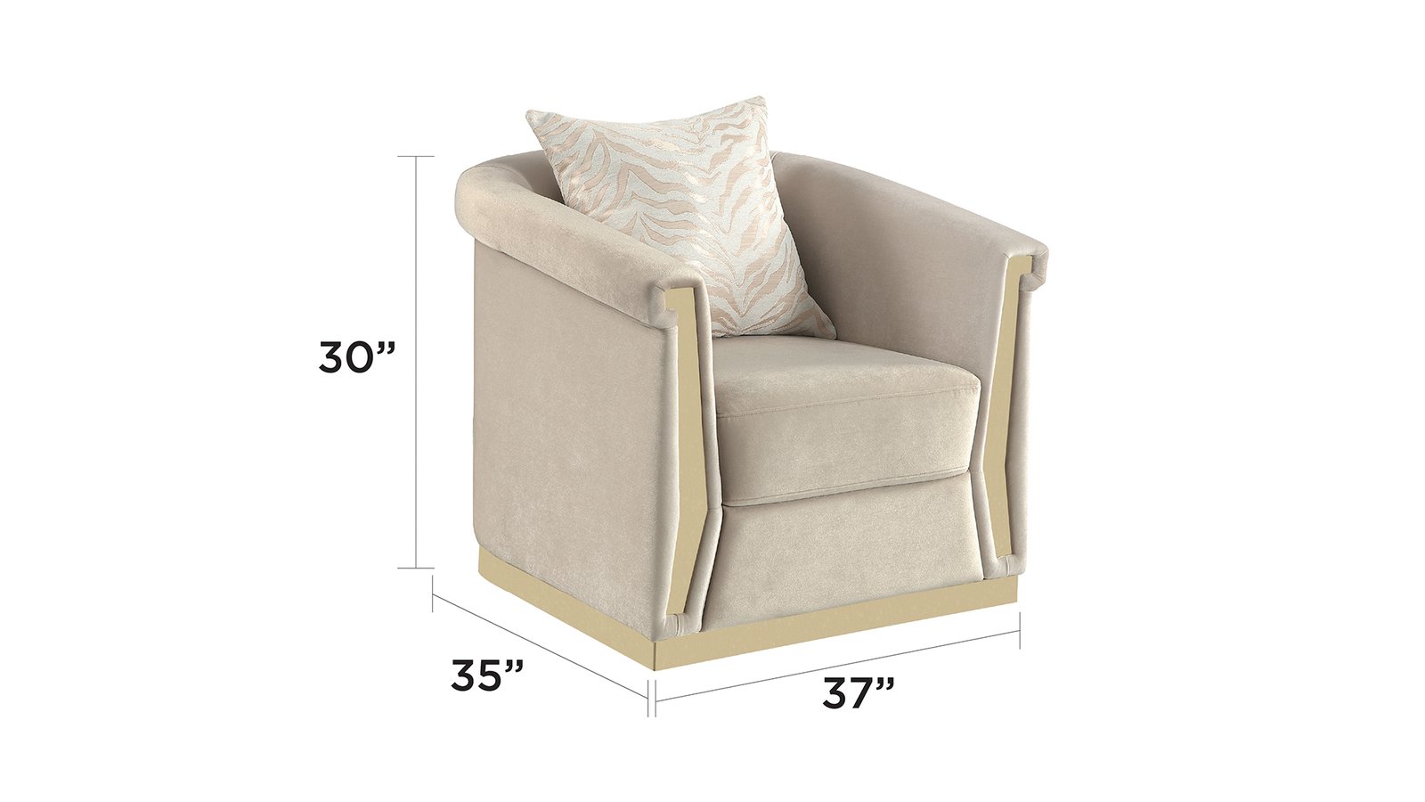 L6025-BLAISE-SOFA SET-CREAM - Image 4