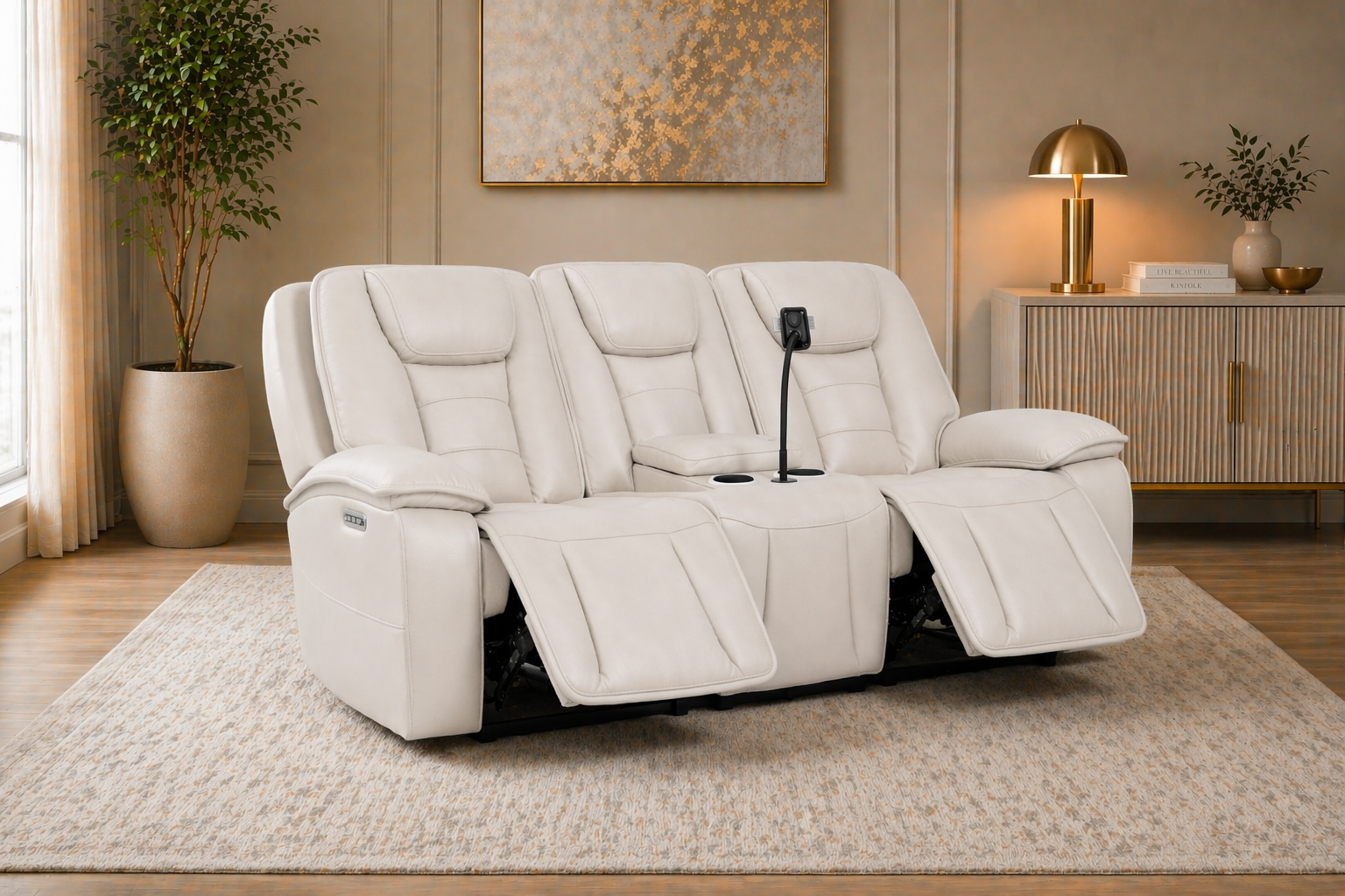 L4165-HENESSEY-SOFA SET-WHITE - Image 2