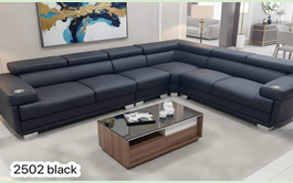 DF 2502 – SECTIONAL SOFA- BLACK