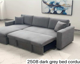 DF 2508 – SOFA BED- DARK GREY