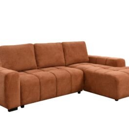 BR – RHF SECTIONAL SLEEPER – BURNT ORANGE