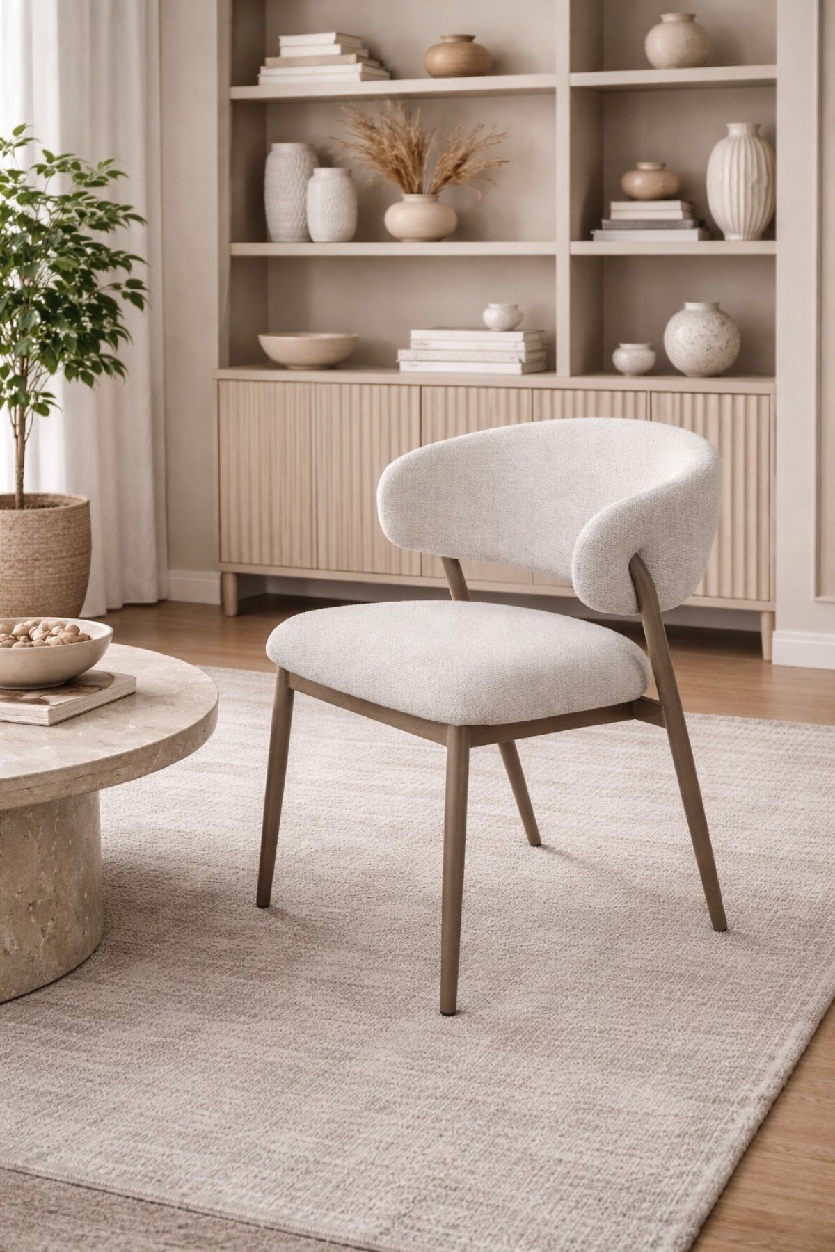 BR - CHAIR - SET OF 2 - TOBACCO/BEIGE - Image 3