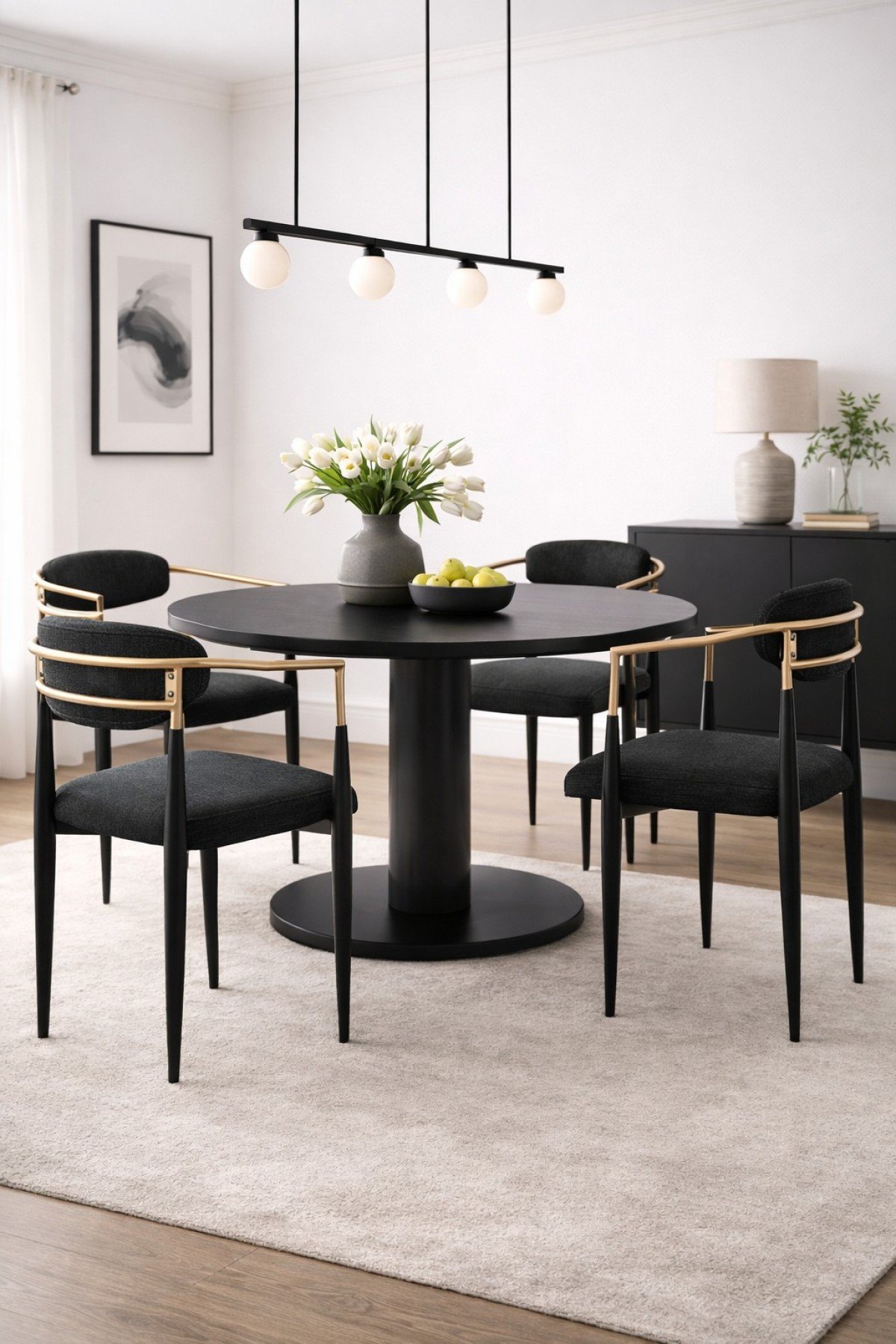 BR - CHAIRS - SET OF 2 - BLACK - Image 4