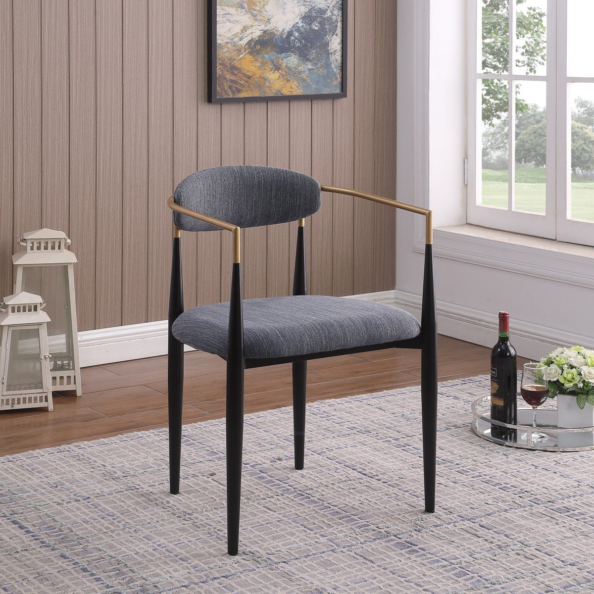 BR - CHAIR SET OF 2 - GREY