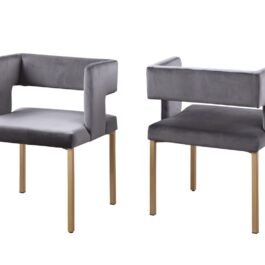 BR – CHAIR – SET OF 2 – GREY