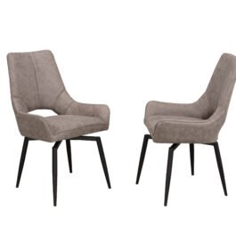 BR – CHAIR SET OF 2 – ANTIQUE BROWN