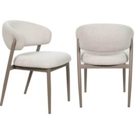 BR – CHAIR – SET OF 2 – TOBACCO/BEIGE