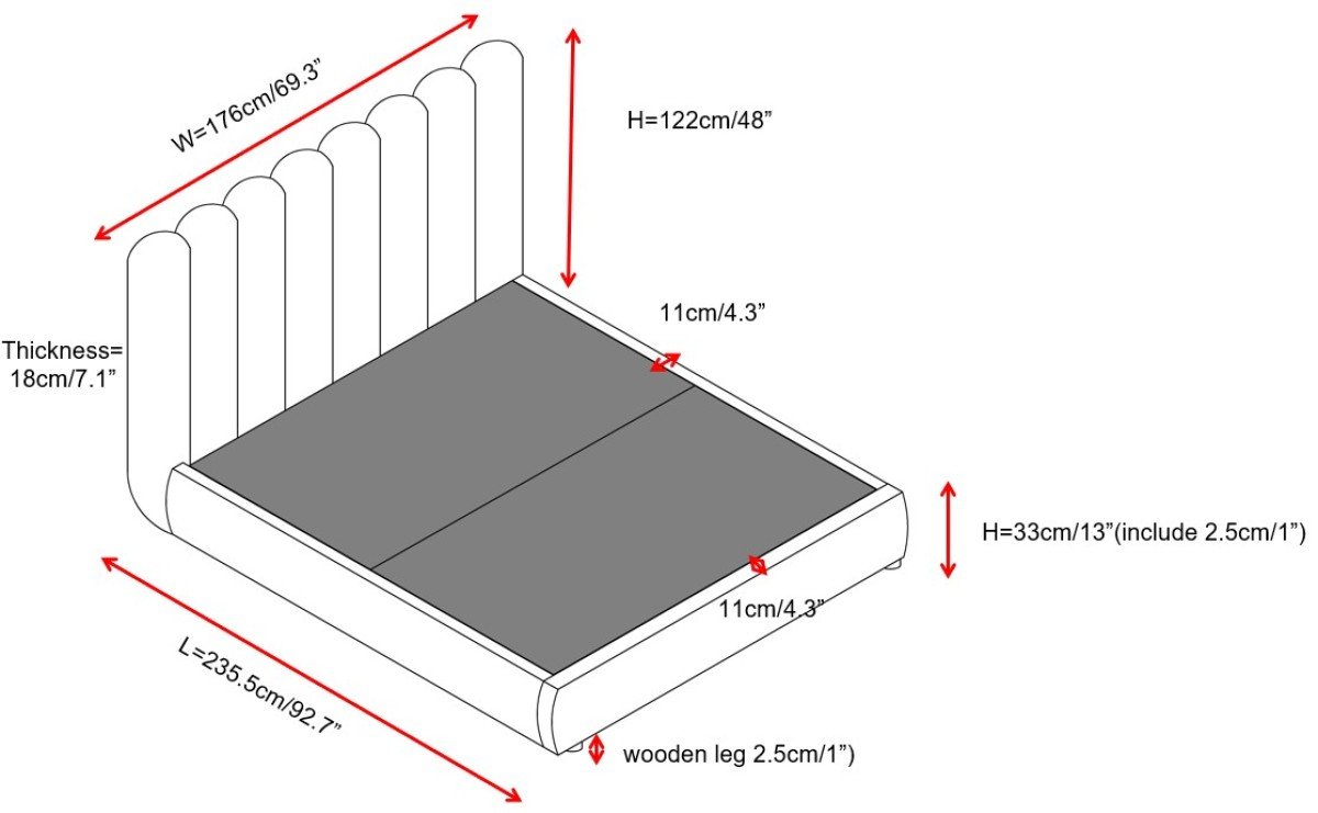 BR - LIFT BED FRAME - TAUPE - Image 5