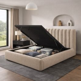 BR – LIFT BED FRAME – TAUPE