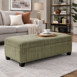 BR – STORAGE OTTOMAN – GREEN