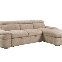 BR – RHF SECTIONAL SLEEPER – BEIGE