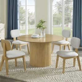 BR – 5-PIECE DINING SET – NATURAL