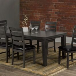 BR – 7-PIECE DINING SET – GREY