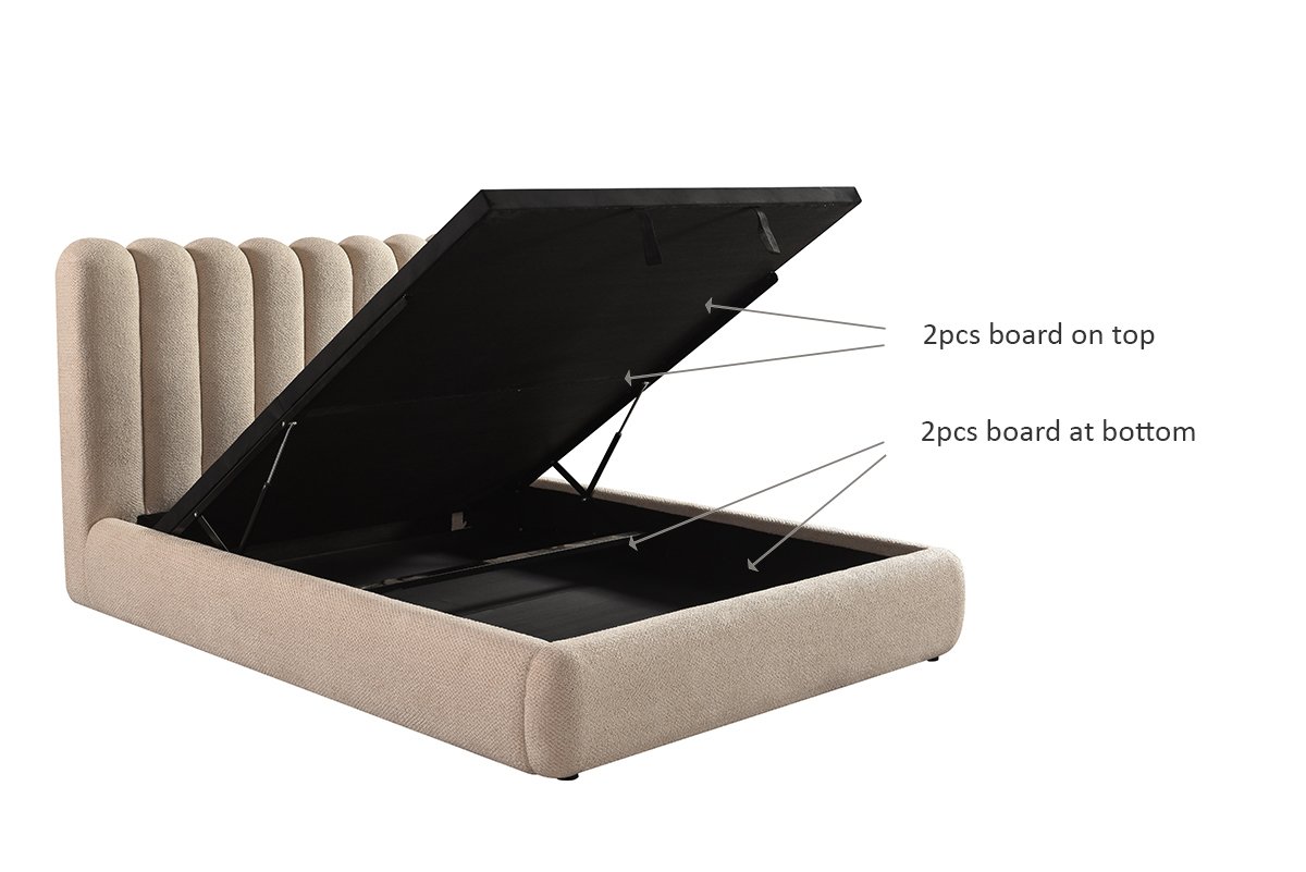 BR - LIFT BED FRAME - TAUPE - Image 4