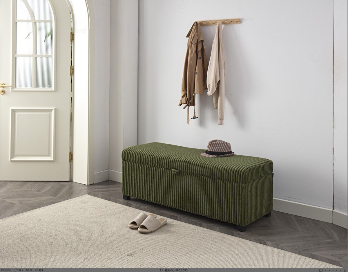 BR - STORAGE OTTOMAN - GREEN - Image 3