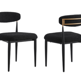 BR – CHAIR –  SET OF 2 – BLACK