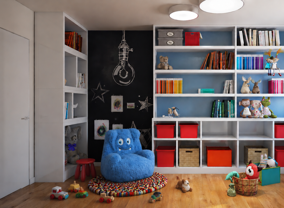 BR - KIDS' CHAIR - BLUE - Image 4