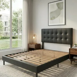 MEGAN-BLACK-PU-BEDFRAME